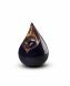 Donkerblauwe traandruppel mini urn 'Celest' | versch. afmetingen