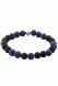 Lapis lazul en zwart agaat dames as-armband met zilveren asreservoir