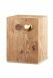 Urn van rustiek hout 'Silenzio' met goudkleurig hart - SALE