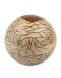 Handgemaakte urn van keramiek 'Ares' beige