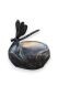 Bronzen mini urn met libelle