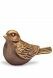 Gedenkbeeldje Vogeltje - 3d, vrijstaand, plug onderzijde