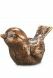Gedenkbeeld zittend vogeltje - Gemaakt van brons