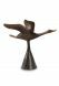 Mini art urn van brons 'Vogelvlucht'