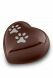 Dierenurn hart donkerbruin met pootafdrukken