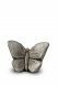 Kleine keramische kunst vlinderurn ziverkleurig