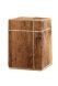 Urn van rustiek hout 'Silenzio' met kruis