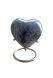 Mini urn hart 'Elegance' met natuursteenlook (incl. voetje)