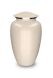 Witte urn 'Elegance' met parelmoerachtige afwerking