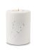 Kaarshouder mini urn 'Rondo' wit
