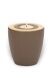Kaarshouder mini urn 'Luna' Teak gold