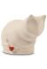 Handgemaakte kattenurn van keramiek met hartje - wit