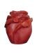 Roos urn van hout rood
