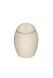 Eikenhouten mini urn wit met gouden patine