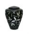 Glazen urn 'Zilver'