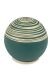 Bolvormige mini urn 'Petrol Slib'