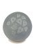 Bolvormige mini urn 'Hartjes' Grey Slib