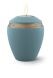 Kaarshouder mini urn met goudkleurig ringen in verschillende kleuren
