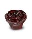Keramische mini urn ‘Eeuwige roos’ donkerrood