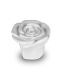 Keramische mini urn ‘Eeuwige roos’ hoogglans wit