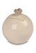 Antiek witte mini urn van keramiek met hartje 'Love'