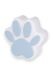 Dierenurn 'Impronta' met blauwe pootafdruk