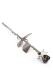 Tinnen roos mini urn met as-reservoir