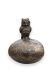 Bronzen mini urn met uil