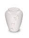Keramische urn wit 'Memento' met vlinders