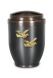 Metalen urn zwart 'Vogels'