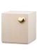 Urn van lindenhout 'Cubo' met goudkleurig hartje