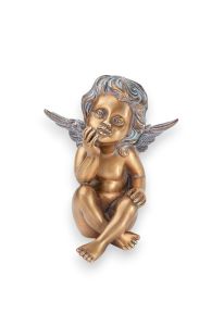 Engel mini urn van brons - Symbool van liefde en bescherming