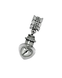 Asbedel 'Voetjes' van 925 zilver