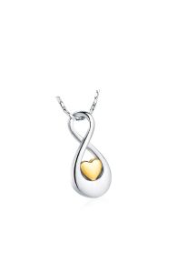 Ashanger 'Infinity' met goudkleurig hartje