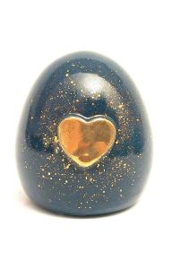 Handgemaakte baby urn (prematuur) 'Gouden hart'
