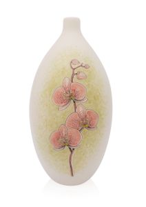 Handbeschilderde mini urn 'Orchidee'