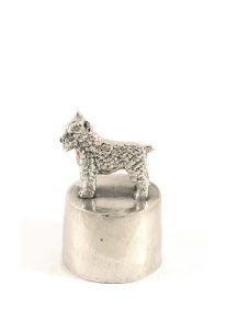 Bouvier urn zilvertin