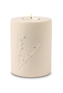 Kaarshouder mini urn 'Rondo' beige