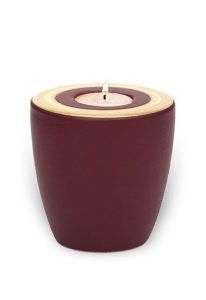 Kaarshouder mini urn 'Luna' braamrood