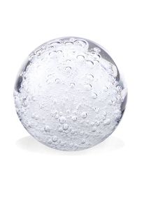 Bolvormige urn van kristalglas 'Stardust'