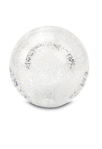 Bolvormige urn van kristalglas 'Stardust'