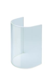 Gebogen glasruitje voor graflantaarns