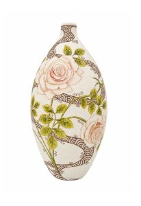 Handbeschilderde mini urn 'Rozen'