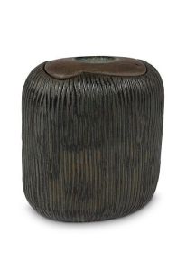 Handgemaakte mini urn van keramiek 'Akanthos'
