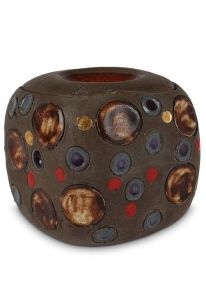 Handgemaakte mini urn van keramiek 'Nibiru'