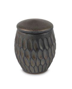 Mini urn van keramiek - Golden Lila