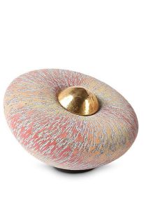 Mini urn keramiek 'Rainbow Red'