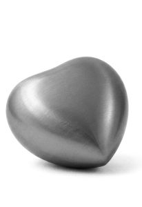 Messing mini urn hart satijn