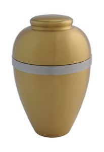 Messing mini urn satijn met ring