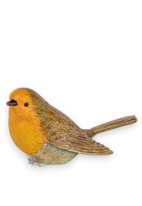 Mini urn roodborstje van brons - symbool van liefde, troost en blijvende verbondenheid
